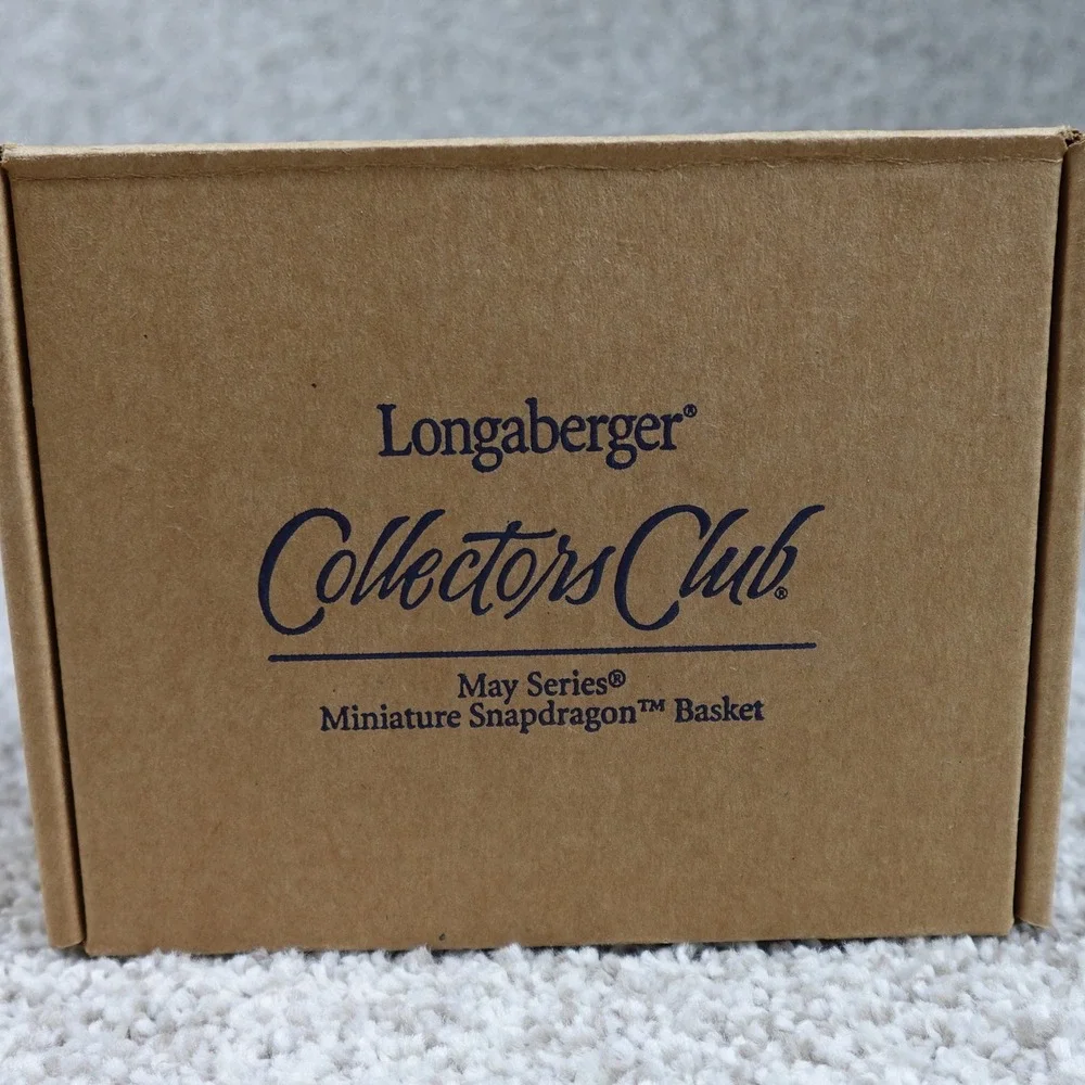 Longaberger 2007 Collectors Club May‎ Series Mini Snapdragon Basket Set Boxed